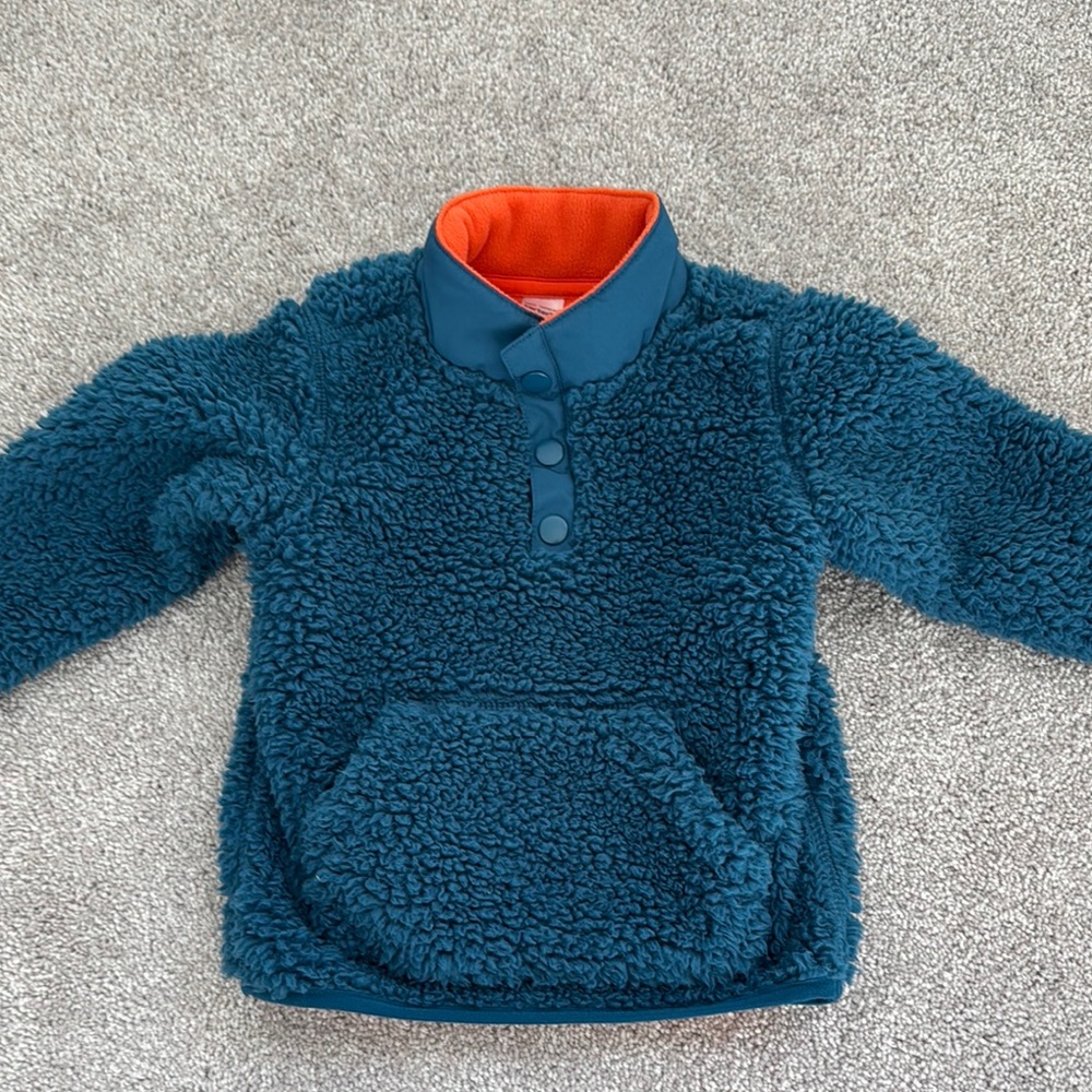 Carter's Blue and Orange Fleece Sweater